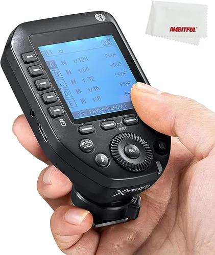Godox XproII-S TTL 2.4G Sincronización inalámbrica de alta velocidad 1/8000s, 11 funciones personalizables, 5 botones de grupo, 4 botones de función
