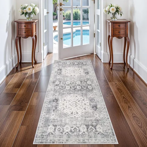Miniatura 40 de RUUGME Alfombra Pasillera Lavable 2'6x12 - Alfombra de Pasillo con Respaldo Antideslizante Alfombras Resistentes a Manchas para Sala de Estar