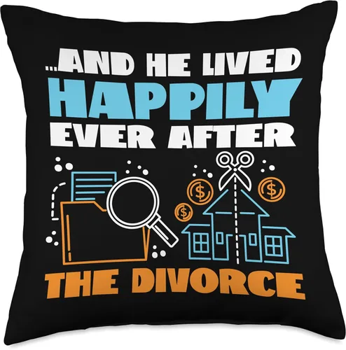 Miniatura 4 de Happy Divorce Party And He Lived Happily Ever After The Throw Pillow