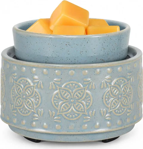 Miniatura 13 de mocosa Calentador de Cera de Cerámica Derretidor de Cera para Cera Perfumada 3-en-1 Calentador de Velas Eléctrico Fragancia para el Hogar Quemador