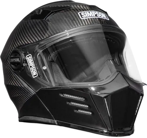 Miniatura 10 de Simpson Mod Bandit Modular Motorcycle Helmet - DOT & ECE Certified - Flip Front, Comms Ready, Internal Sun Shield and External Clear Face Shield