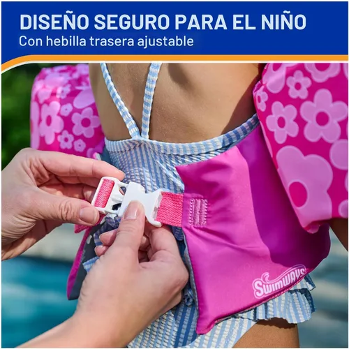 Miniatura 3 de SwimWays Barbie - Entrenador de natación, chaleco salvavidas aprobado por la Guardia Costera de Estados Unidos, chaleco de natación para niños