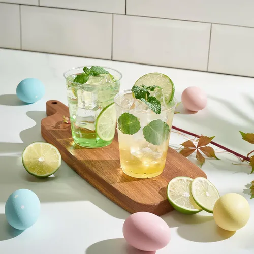 Miniatura 6 de JOLLY CHEF Vasos de plástico desechables transparentes de 10 onzas, paquete de 200 vasos de plástico transparente, vasos de fiesta resistentes