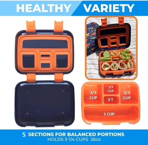 Miniatura 4 de Caja Bento con Térmico, Tarro de Comida de Acero Inoxidable para Comida Caliente-Fría o Sopa, Bolsa de Almuerzo Aislada y Set de Paquete de Hielo