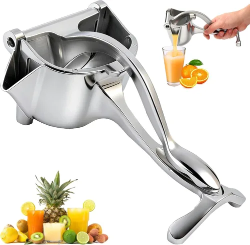 Exprimidor manual, exprimidor de limón y prensa de cítricos, extractor de jugo de fruta fresca de aleación de aluminio, agarre ergonómico,