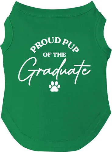 Miniatura 10 de Camiseta Proud Pup of The Graduate Dog Perros sin mangas Accesorio de graduación Clase de 2025 2026 2027 2028 Negro, XS (737)