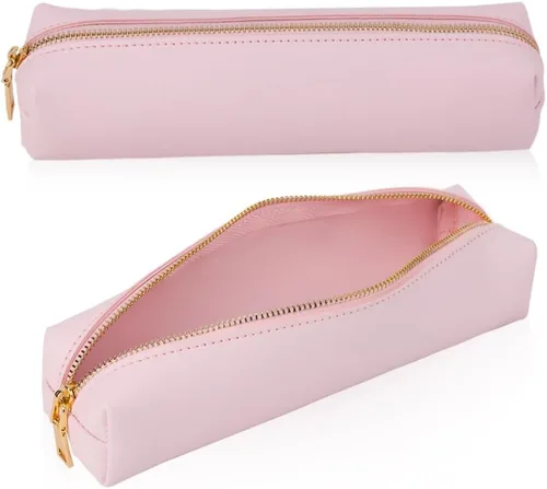 Miniatura 8 de Oyachic Estuche verde para lápices, estuche de cuero para lápices, estuche para lápices pequeño, estuche estético para adultos Verde1