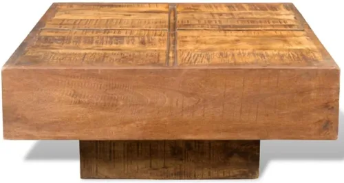 Miniatura 3 de Mesa de centro mesa de Centro para salaMesa de centro cuadrada marrón Madera maciza de mangoAdecuado para dormitorios, salas de estar y comedores