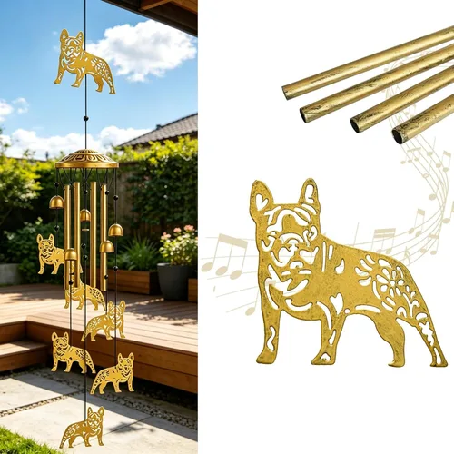 Miniatura 8 de Campanillas de viento únicas para exteriores – Campanillas de viento grandes de hadas para decoración al aire libre, hogar, césped, porche, patio