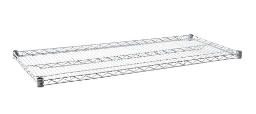 Miniatura 5 de Estante de alambre cromado resistente aprobado por NSF 42 x 14 pulgadas Estante de almacenamiento de metal ajustable para cocinas, cuartos