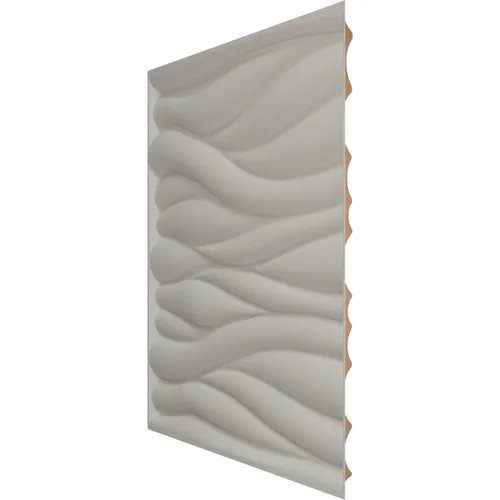 Miniatura 4 de Ekena Millwork 19 5/8 pulgadas de ancho x 19 5/8 pulgadas de alto, ondulado EnduraWall decorativo 3D, cobre envejecido (cubre 2.67 pies cuadrados).