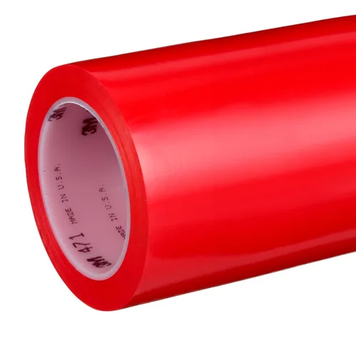 Miniatura 16 de 3M Cinta de vinilo 471, 1/4 pulgadas x 36 yardas, roja, 1 rollo, cinta roja para piso, alternativa de pintura para marcado de piso, distanciamiento
