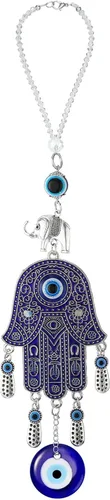 Miniatura 10 de Adorno colgante de ojo turco para automóvil, dije de ojo azul malvado para espejo retrovisor, decoración de cuentas, accesorios de automóvil