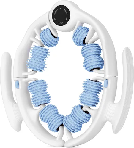 COZLOW Rodillo de masaje para celulitis - Azul - Masajeador anticelulítico con asas de rodillo desmontables para muslos, piernas y glúteos -
