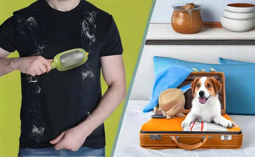 Miniatura 5 de Removedor de pelusas y mascotas, guante de depilación de mascotas, rodillo removedor de pelo de ropa, rodillo reutilizable para ropa, removedor
