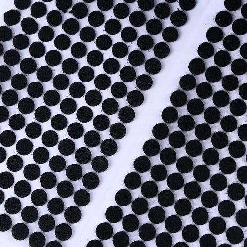 Miniatura 5 de LLPT 600 puntos de gancho (300 pares) adhesivos resistentes de 0.6 pulgadas de diámetro, puntos adhesivos muy fuertes impermeables para arte, Negro