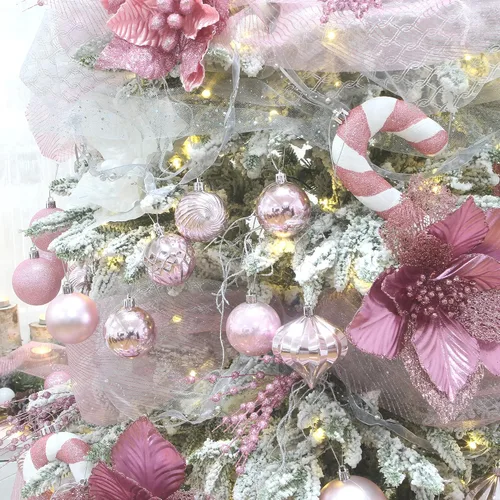 Miniatura 24 de Sea Team Paquete de 41 adornos de bolas de Navidad con cuerdas, bolas de tamaño mediano de 2.36 pulgadas, bombillas de Navidad de plástico Menta