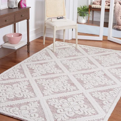 Miniatura 37 de SAFAVIEH Vermont Collection - Alfombra decorativa de 2 pies 3 pulgadas x 4 pies, color marfil, lana hecha a mano, ideal para zonas de alto tráfico