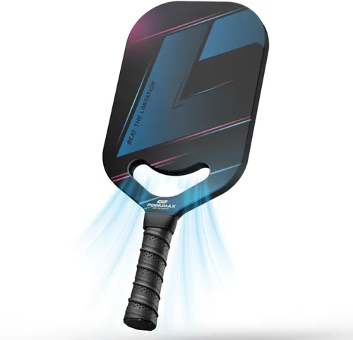 Miniatura 8 de PodiuMax Carbon Fiber Pickleball Paddles, 11mm 13mm Hexa Polymer Core for Power&Control&Spin, Fiberglass Pickleball Paddle Set of 2, Lightweight
