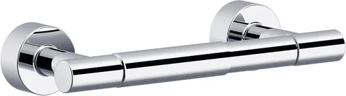 Gerber Parma D446258 - Soporte de pared para papel higiénico de doble poste cromado moderno para pared de baño