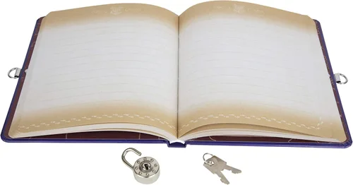 Miniatura 4 de Harry Potter Diario de mapa de Marauder para niños, cuaderno de diario con cerradura y llave con 216 páginas rayadas, con licencia oficial, regalo