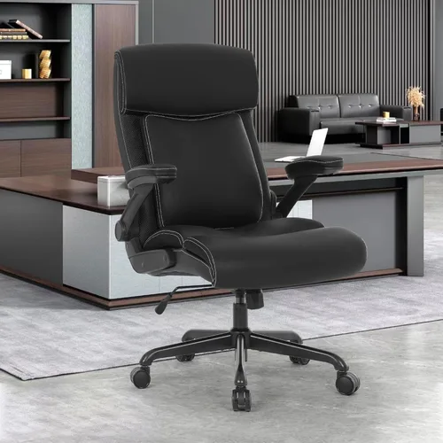 Miniatura 2 de ralex-chair Silla de oficina grande y alta, 500 libras para personas pesadas, silla de escritorio ejecutiva de cuero con respaldo alto