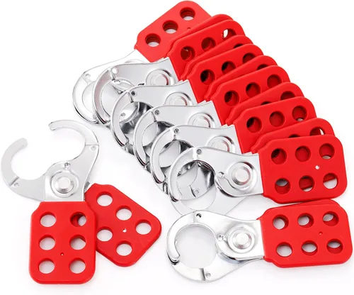 WUWEOT Paquete de 8 cerrojos de bloqueo de etiquetado, cerrojo de candado a prueba de manipulaciones, cerrojo de bloqueo de acero inoxidable,