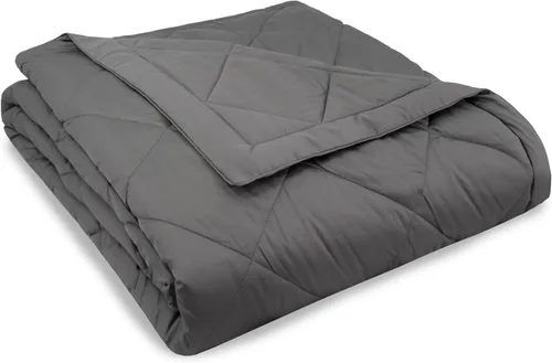Miniatura 4 de Serta Manta alternativa de plumón para cama, funda 100% algodón, liberación de manchas Scotchgard, Full/Queen, carbón