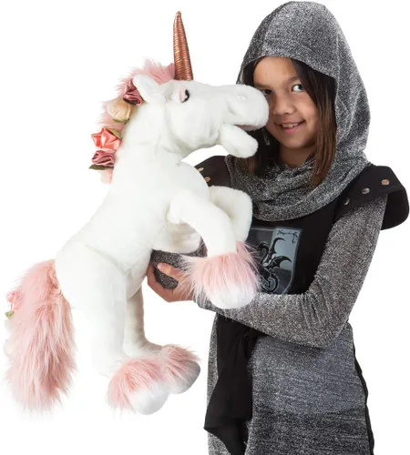 Miniatura 4 de Folkmanis Unicornio, blanco, rosa