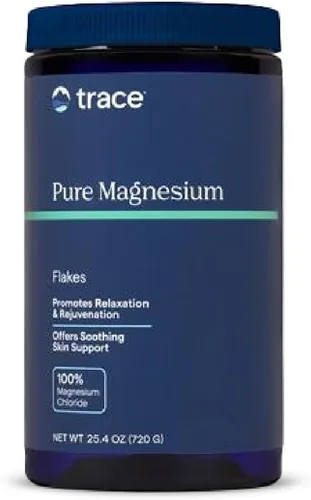 Trace Minerals Copos de magnesio – Copos de baño de magnesio para un remojo calmante – Piel suave – Apoyo para dormir – Calma los músculos cansados