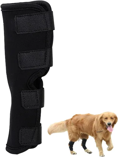 Coderas para perro, cómoda funda elástica ajustable para patas de perro para dejar de lamer, manga protectora de recuperación para perro, soportes