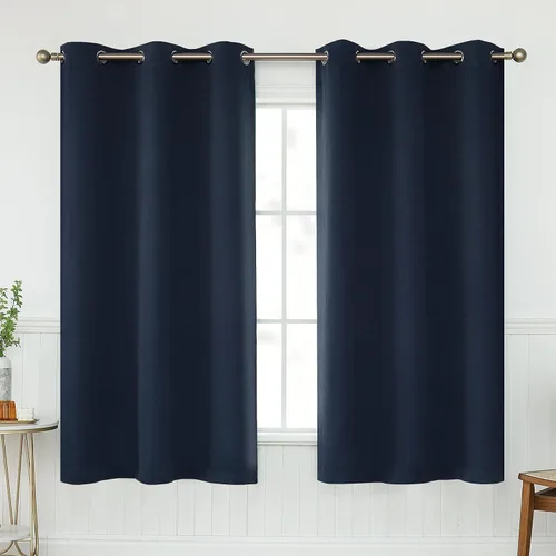 Miniatura 64 de KEQIAOSUOCAI Cortinas rosa bebé de 63 pulgadas para habitación de niñas - Con aislamiento térmico que oscurece la habitación, cortinas de ventana