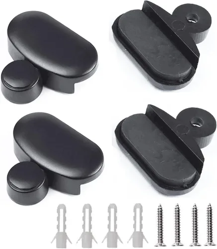 Miniatura 6 de Clips de espejo, espejo de aleación de zinc, clip de vidrio flotante, soporte ovalado de pared para espejos de pared, espejos de baño, soporte
