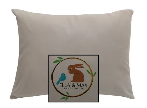 Miniatura 6 de Ella & Max Funda de almohada para niños pequeños. Gris. Se adapta a almohadas de 13 x 18 y 14 x 19 pulgadas. Fácil de lavar y no planchar. Hecho a