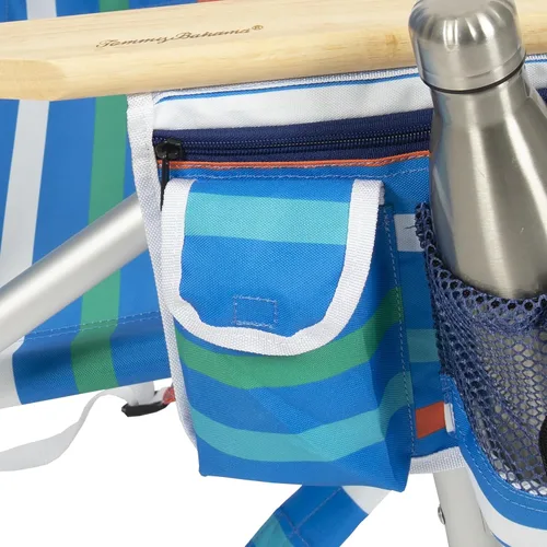Miniatura 7 de Tommy Bahama 4-Position Extended seat Height Easy in-Easy Out Folding Backpack Beach Chair