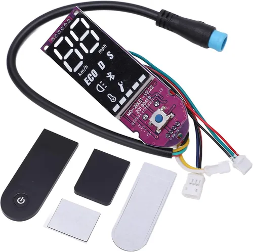 Alomejor Placa de circuito de scooter eléctrico, tablero de instrumentos contiene cubierta de interruptor de pantalla reemplazo actualizado para