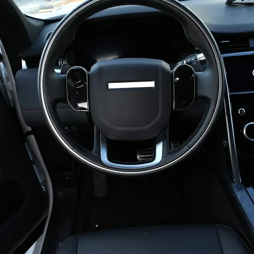Miniatura 4 de Decoración para volante de automóvil de grano de madera de roble para Range Rover Sport 2014-2020, Velar Evoque L551 Discovery Sport 2017-2020