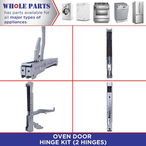 Miniatura 5 de Kit mejorado de bisagras para puerta de horno Whole Parts (2 bisagras), número de pieza 00487746 - Compatible con hornos Thermador y Bosch