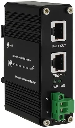 Miniatura 8 de E-link Inyector industrial Gigabit PoE++ 48V DC PoE++ 95W hasta 328.1 ft Salida Montaje en carril DIN endurecido Adaptador PoE de alta potencia
