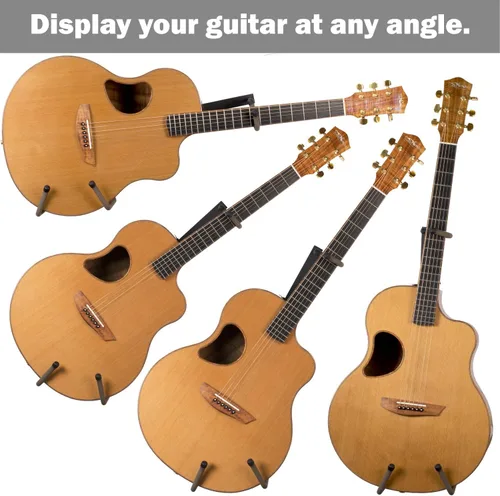 Miniatura 3 de String Swing Soporte de guitarra horizontal para instrumentos de cuerpo ancho - 3" Slatwall