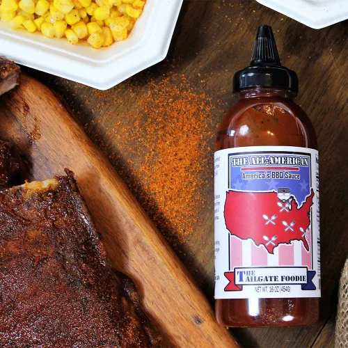 Miniatura 4 de The Tailgate Foodie 's - Salsa de barbacoa totalmente americana, 16 onzas. Lote pequeño, perfecto para asar a la parrilla, ahumar o cocinar alas