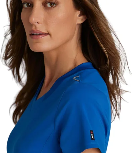 Miniatura 5 de BARCO Grey's Anatomy Spandex Stretch Direct - Camiseta médica con cuello en V para mujer