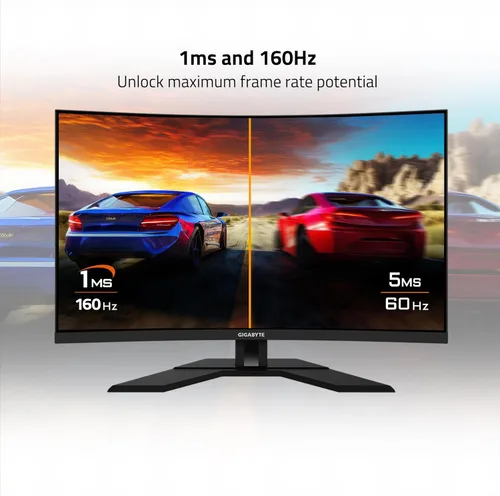 Miniatura 3 de GIGABYTE M32UC Monitor curvo de juego de 32" 144Hz (160Hz OC) 4K UHD, SS VA, pantalla de 3840x2160, tiempo de respuesta de 1ms (MPRT), 1 DisplayPort