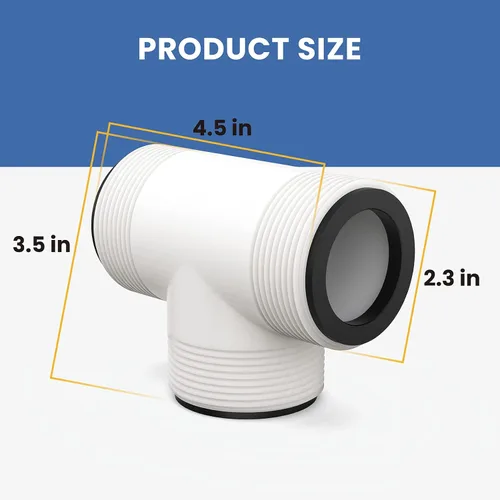 Miniatura 3 de Reemplazo del conector T de manguera de piscina de 1.5 pulgadas para Intex & Coleman sobre el suelo, se adapta a bombas de filtro, generadores