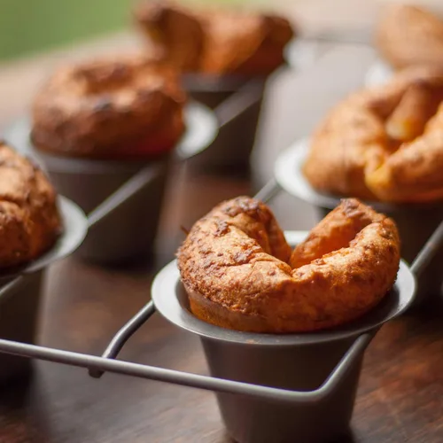 Miniatura 2 de Fox Run Molde Antiadherente para Popovers, Molde para Pudín Yorkshire de 6 Tazas, Gris