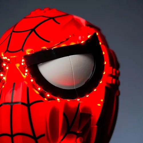 Miniatura 7 de VONADO Kit de luz LED compatible con la máscara de Lego Spider Man 76285 (solo luces, sin modelos) Juego de iluminación creativa Accesorios