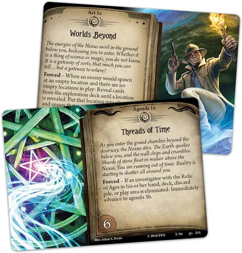 Miniatura 4 de Arkham Horror The Card Game Shattered Aeons Mythos Pack – ¡Descubre verdades cósmicas! Juego de cartas cooperativo viviente, a partir de 14 años