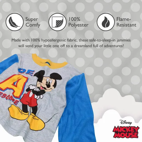 Miniatura 3 de Disney Lightyear - Conjunto de pijama de 2 piezas de 2 piezas con diseño de Mickey Mouse para niños mouse divertido