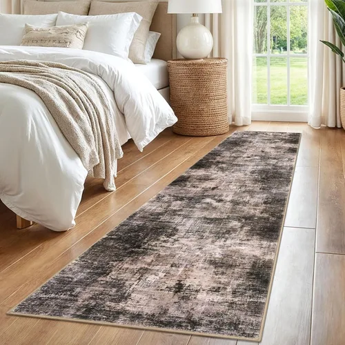 Miniatura 643 de IOHOUZE Alfombra abstracta lavable de 3 x 12 pies para pasillos, antideslizante para cocina, camino de entrada de lana sintética para interiores