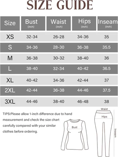 Miniatura 6 de YADIFEN Conjunto de ropa interior térmica para mujer, pantalones largos para mujer, capa base con forro polar, ropa interior larga, parte superior